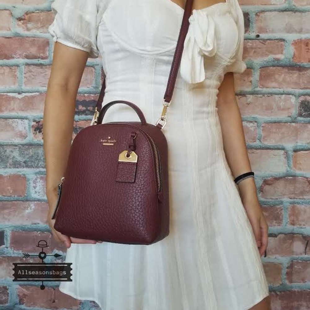 Kate spade mini Caden cherry backpack crossbody - Picture 2 of 8